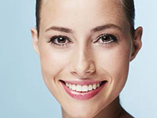woman showing off perfect smile